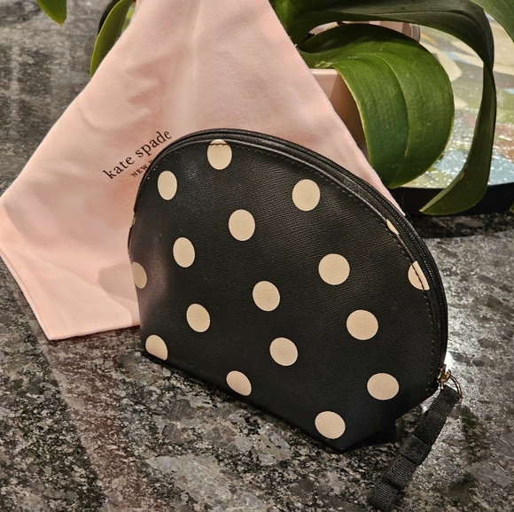 Kate Spade Keri Polka Dot Domed Cosmetic Clutch w/Dustbag - Picture 12 of 16